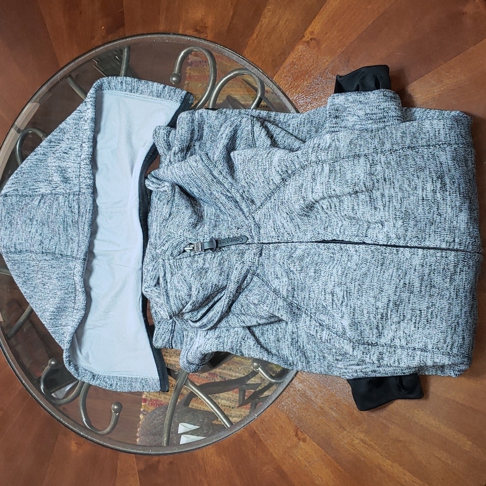SOLD CL CALVIN KLEIN DETACHABLE HOOD WOMENS PERFORMANCE GYM JACKET COAT - Picture 12 of 13